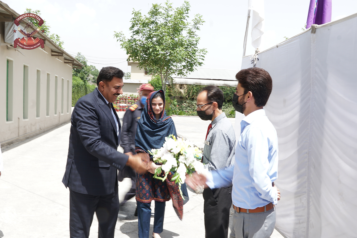 Welcome of Brigadier Rehan Maqsood Alam SI (M) Pic 1